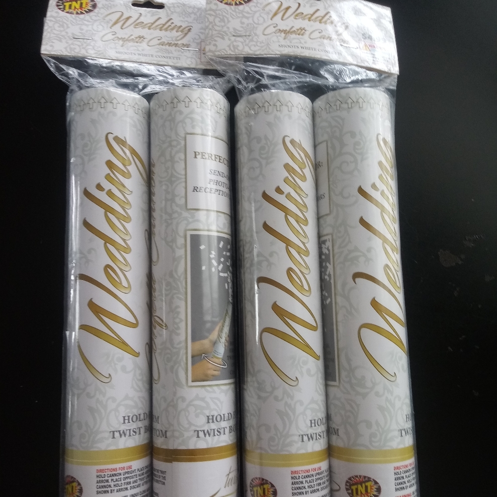 Pack of 4 wedding confetti